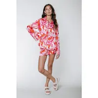 Colourful Rebel Tilly Big Flower Slit Short Multicolor Taglia: XS | Pantaloncini Outlet | Donna