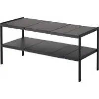Yamazaki Scaffale da cucina Scaffale da armadio Scaffale da bagno estensibile 50-85cmx35x30cm 2 livelli nero