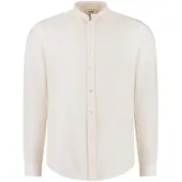 Shiwi Leon Linen Shirt Jet Stream White Taglia: L | Camicie Casual Outlet | Uomo | Bianco