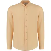 Shiwi Leon Linen Shirt Oatmeal Beige Taglia: L | Camicie Casual Outlet | Uomo | Bianco
