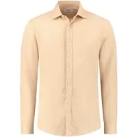 Shiwi Lucas Linen Shirt Warm Sand Beige Taglia: XL | Camicie Casual Outlet | Uomo | Bianco