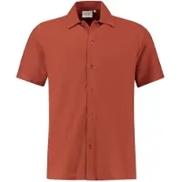 Shiwi Alec Shortsleeve Shirt Chai Brown Taglia: S | Camicie Casual Outlet | Uomo | Marrone