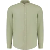Shiwi Leon Linen Shirt Faded Mint Green Taglia: M | Camicie Casual Outlet | Uomo | Bianco