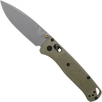 Benchmade Coltello pieghevole Bugout S30V Tactical Grey Cerakote, ranger green grivory