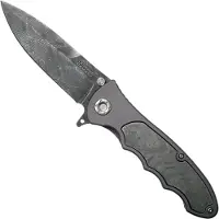 Böker Germany Coltello pieghevole Leopard Damascus III Collection