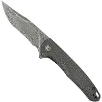 CIVIVI Coltello pieghevole Mini Sandbar Damascus, black micarta