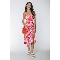 Colourful Rebel Zeva Big Flower Midi Dress Multicolor Taglia: M | Abiti Midi Outlet | Donna