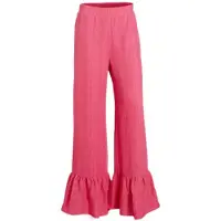 Colourful Rebel Poppy Structure Ruffle Pants Bright Pink Taglia: XS | Pantaloni Outlet | Donna | Rosa
