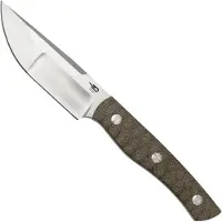 Bestech Heidi Blacksmith #2 Hollow Compound Grind, Satin, Canvas Micarta BFK04C coltello fisso