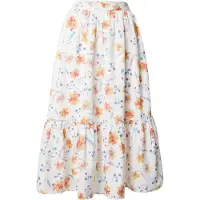 French Connection Camille Drape Tiered Midi Skrt White Taglia: 6 | Minigonne Outlet | Donna | Bianco