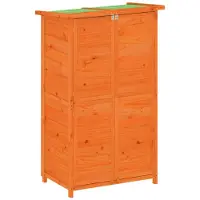 vidaXL Capanno per attrezzi marrone 83x57x140 cm in legno di pino massiccio
