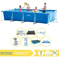 Intex Piscina fuori terra rettangolare - 450x220x84 cm - 8 pezzi - Modello S30293