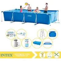 Intex Piscina fuori terra rettangolare - 450x220x84 cm - 9 pezzi - Modello S30311