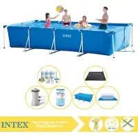 Intex Piscina fuori terra rettangolare - 450x220x84 cm - 7 pezzi - Modello S30315