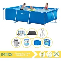 Intex Piscina fuori terra rettangolare - 300x200x75 cm - 8 pezzi - Modello S30180