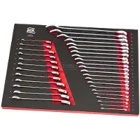 AOK Professional 34 Pezzi Anello / Cricchetto / Set di chiavi Intarsio in schiuma