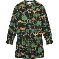 Shiwi Girls Tenerife Dress Jaipur Palm Black Taglia: 170/176 | Vestiti Outlet | Unisex | Nero