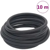 vidaXL Tubo aria ibrido nero 0,6" 10 m gomma e PVC