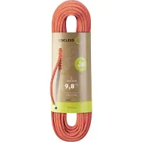 Edelrid - Corda singola - Heron Eco Dry 9,8Mm Fire - Taglia 50 m - Arancione
