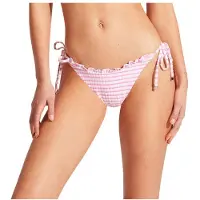 Seafolly Women's Sorrentostripe Tie Side Rio Parte inferiore bikini Donna (42, fuchsia)