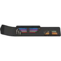Wera Kit Chiave A L MULTICOLOUR POLLICI 9 PZ.