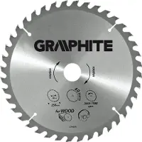 Graphite GRAFITE Lama per sega, widia, 216 x 30 mm, 60 denti