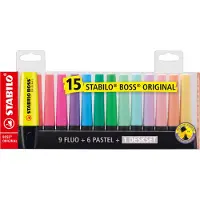 Stabilo Evidenziatore Boss Original Assortito 15 Unità