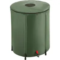 TecTake rain barrel con rubinetto e protezione antitrabocco Coperchio rimovibile