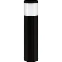 Eglo Paletto Esterno Moderna Basalgo-Z Acciaio Nero Policarbonato Bianco Led