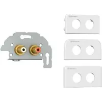Kindermann 7456000410 2 x RCA grigio