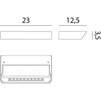Rotaliana Belvedere W1 applique LED nera 2.700K