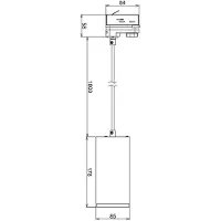 Deko-light Lampada LED a sospensione Lucea a 3 fasi, 15 W, nera