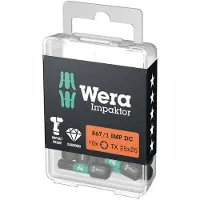 Wera 1/4 pollice inserti 25 mm