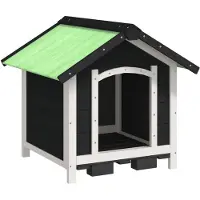vidaXL Cuccia per cani grigia 65x65x61,5 cm in legno di pino massiccio