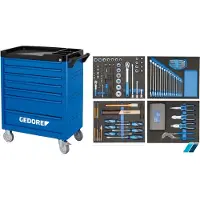 Gedore Carrello da officina Workster, 147 pezzi, | 4010886948453