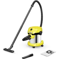 Kärcher WD 2 Plus S V-15/4/18 Aspiratore a tamburo 15 L Dry&wet 1000 W Sacchetto per la polvere