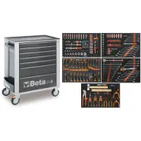 Beta carrello porta attrezzi riempito 309 pezzi, 2400S G7/E-M, grigio