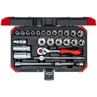 Gedore Set di chiavi a bussola 1/2 pollice, 10 - 32 mm, 24 pezzi