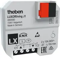 Theben LUXORliving J1 - attuatore per tende da incasso, attuatore per schermatura solare, attuatore per la privacy