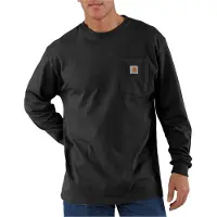 Carhartt Dearborn Loose L/S T-Shirt Maglia a manica lunga Uomo (L, nero)
