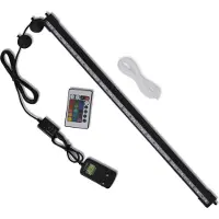 vidaXL Lampada a bolle d'aria per acquari a LED RGB 56,5 cm