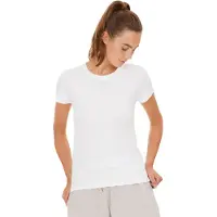 Athlecia Women's Julee Loose Fit Seamless Tee Maglia funzionale Donna (S/M, bianco)