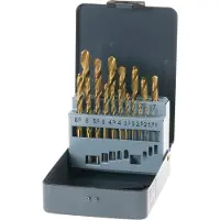 Kwb 421856 Set di punte elicoidali in metallo 19 pezzi