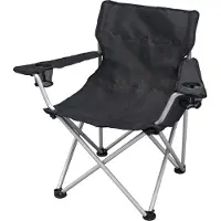Basic Nature Travelchair Komfort Sedia da campeggio nero