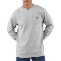 Carhartt Dearborn Loose L/S T-Shirt Maglia a manica lunga Uomo (XL, grigio)