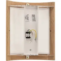 Lamkur Applique Zanna in legno, altezza 34 cm, rovere chiaro