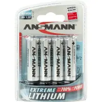 Ansmann 1x4 Batterie Aa Lr6 Extreme Lithium Mignon