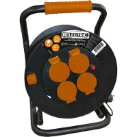 Relectric Professional 25 Metri IP44 avvolgicavo, Power reel 3x2,5 mm