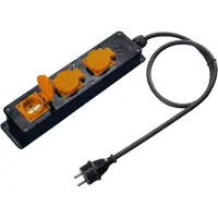 Relectric Professionale IP44 Presa Multipla Con Cavo Da 5 Metri 3 x 1,5 mm