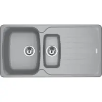 Franke ANTEA AZG 651 Lavandino da incasso / Fraganit / Grigio pietra / Reversibile / Excenter / 60 cm